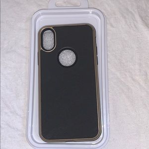 iPhone X Black and Gold Case